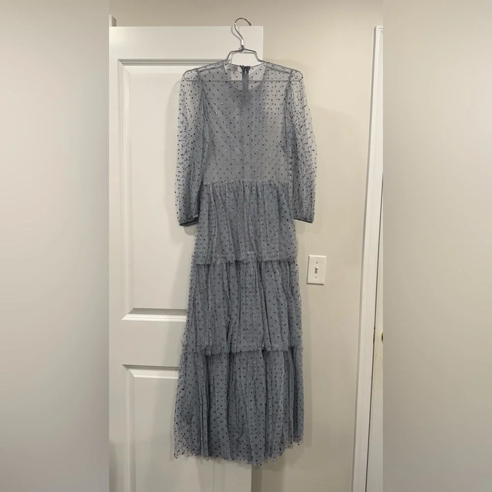 RED Valentino Glitter Polka Dot Tulle Dress - Picture 7 of 10